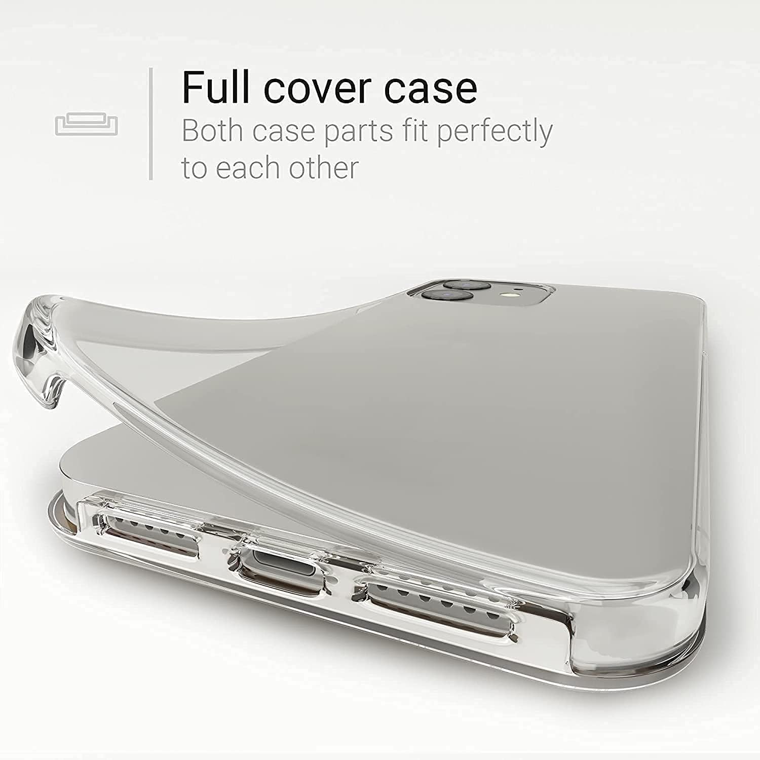 LIUKM Cover Compatibile con Samsung Galaxy A15, 360 Gradi Protezione Progettata, [Protezione per lo schermo integrata] Ultra Sottile in Silicone TPU Anteriore e PC Premium Resistente Cover -Nero