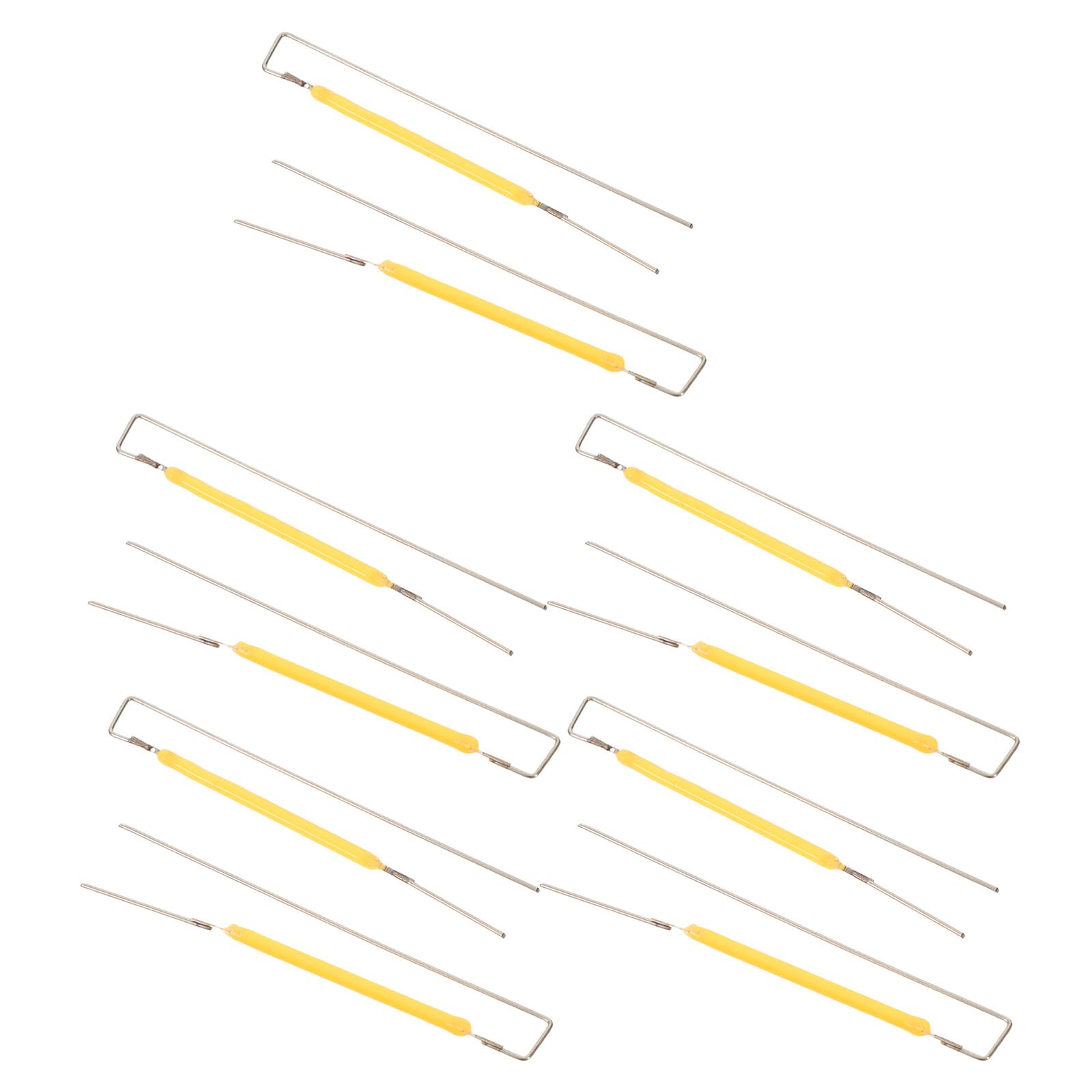 NAMOARLY 10pcs LED Lamp Filament Parts for Light Bulb Replacement, High-Efficiency Steel Filament Accessories with Ceramic Base, Suitable for Camping and Outdoor Use