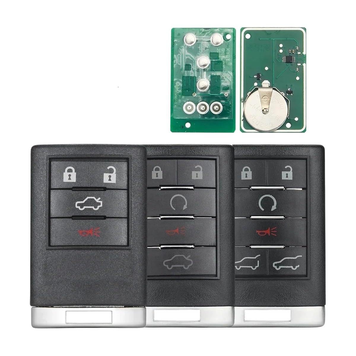 Replacement Controller Car Key Shell Case 4 5 6 Buttons for Cadiliac DTS STS SRX CTS Escalade ESV EXT OUC6000066 315Mhz New 2026 High for Reliable Component, Precision, Stable Performance