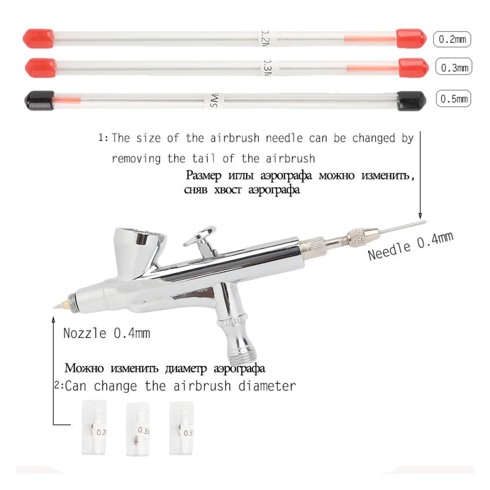 Kit compressore aerografo a doppia azione con pistola a spruzzo for vernice aerografo for nail art Make Up Kit pittura aerografo Per la pittura di graffiti, la nail art, il trucco(Red A1 set)