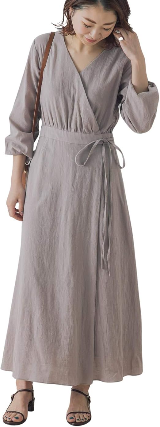 Amazon Co Jp アーバンリサーチ ロッソ ワンピース ドレス Web限定 コットン楊柳カシュクールワンピース レディース Ra14 26s051 服 ファッション小物