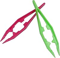 Vista 3 de Sowaka 5 pinzas de cuentas de plástico coloridas para proyectos de cuentas, manualidades, fabricación de joyas hechas a mano para niños, proyecto