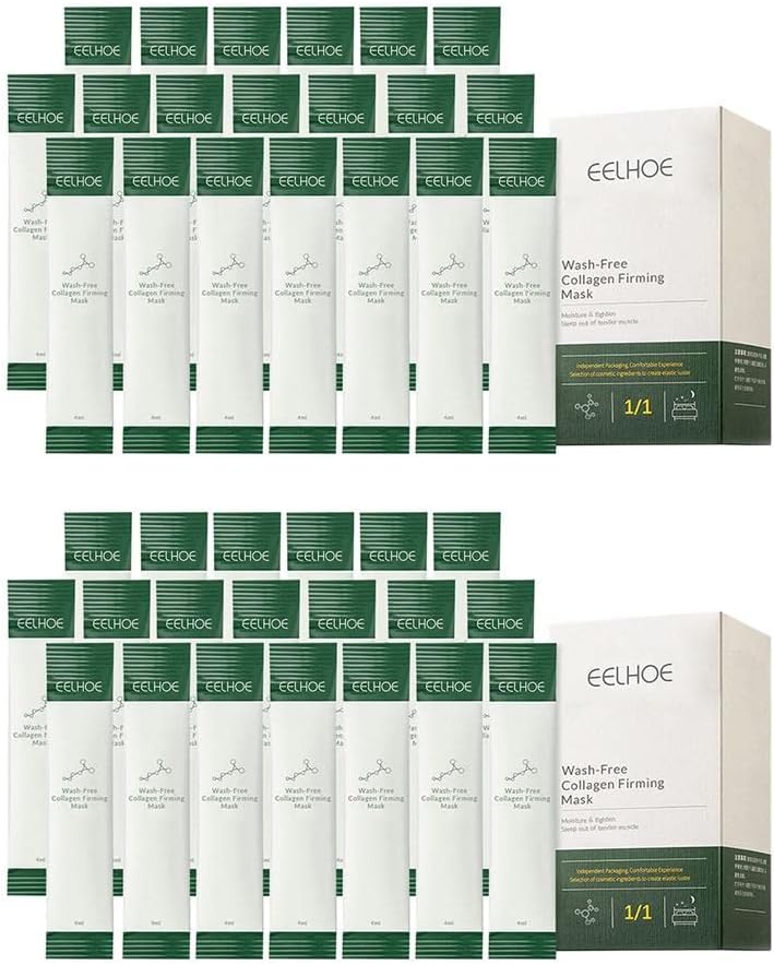 Collagen Firming Sleeping Masque, 20pcs/Box Korean Collagen Firming, Collagen Firming Sleeping, Moisturizing Night Cream Leave-in Masque Fade Fine Lines