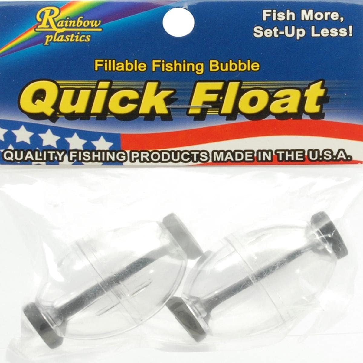 Double X Tackle RQF-35-2C 2PK Poly Bag Quick Float Medium Clear