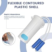 Vista 5 de Kit de ayuda para calcetines Jellas, dispositivo flexible con cuerda larga - Ayuda para calcetines fácil de poner y quitar, dispositivo para ponerse