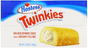 Hostess Twinkies 385 g (حزمة 1 ، إجمالي 10 كعكات)