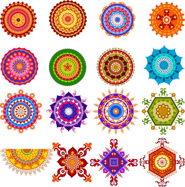 Image of TOTA Rangoli Colour Powder Tube Kit, for Diwali Decoration Tool Floor Art Rang - 10 Multicolour (Squeeze Rangoli Tubes)
