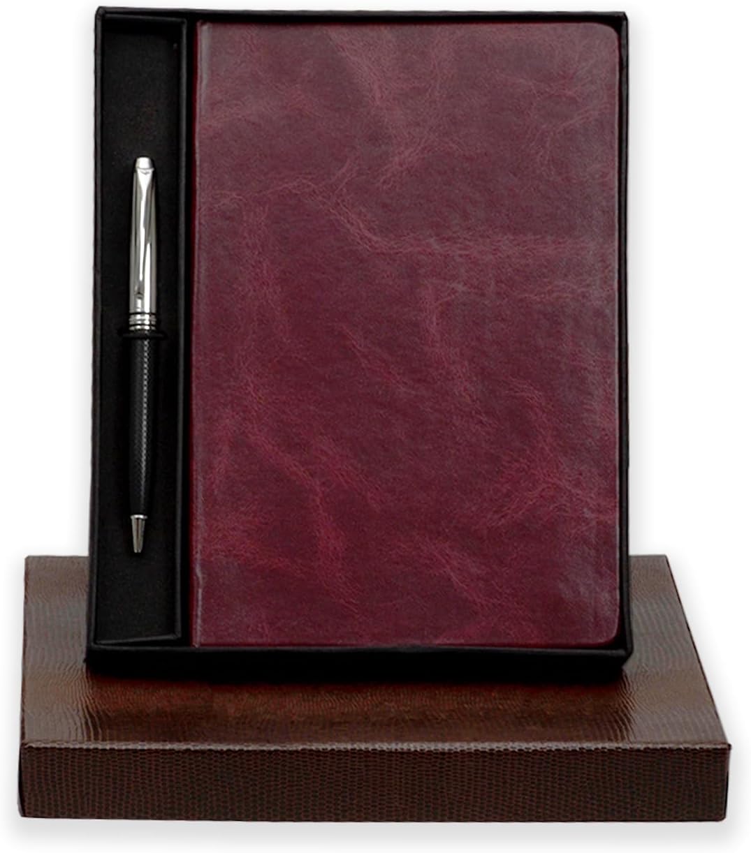 COI Premium Notebook & Pen Gift Set with Hard Bound Box – A5 Journal (192 Pages, 80 GSM) & Stylish Metal Ball Pen – Ideal for Diwali, New Year & Corporate Gifting