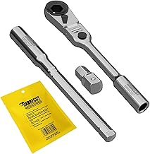 SabreCut 1 x MRSC07 Flexible Head 7 in 1 6.3mm 1/4" HEX Mini Micro Magnetic Ratchet with Extension Bar and Adapter for 1/4" Square Socket Ratchet Wrench