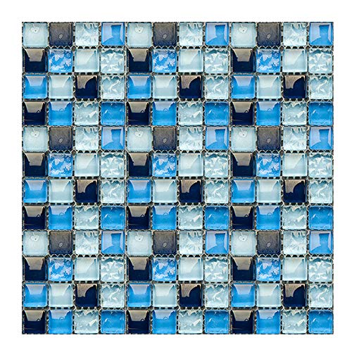 Gwolf Mosaico de Pegatinas de Azulejos 3D, 30 Piezas de Pegatinas de Azulejos de Pared de Mosaico, película de Azulejos de baño, Azulejos autoadhesivos de Cocina, Adhesivos de Azulejos de Mosaico