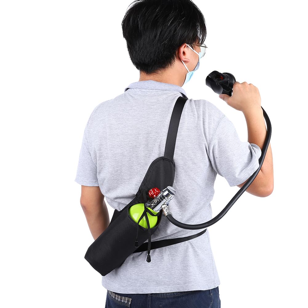 Rebreather per Immersione S400 con Bombola di Ossigeno da 1 Litro per Aria di Riserva Subacquea
