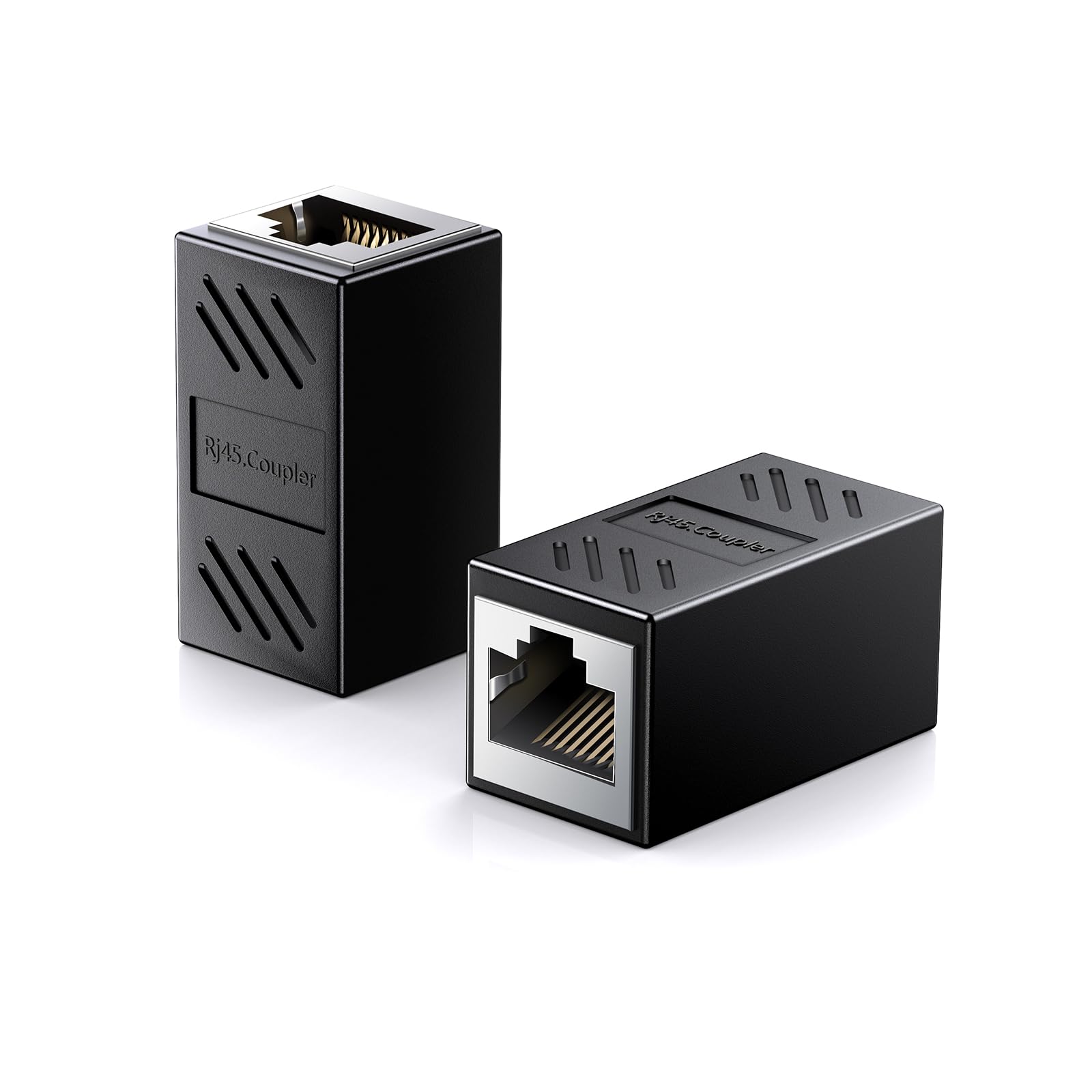 2 Pack 1000Mbps High Speed Ethernet Extender - Female to Female Ethernet Connector, In Line Coupler for Cat7, Cat6, Cat5e, Cat5 Cable