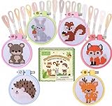 Modelli di animali del bosco: 6 simpatici modelli di animali del bosco, carini e interessanti, aiutano a coltivare la comprensione dei bambini degli animali. Con colori vivaci per attirare l'attenzione dei bambini e iniziare il processo creativo. Nota: Il modello è fatto di inchiostro speciale e apparirà quando esposto all'acqua, quindi non toccare l'acqua fino al termine