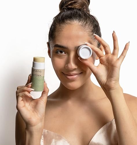 Miniatura 4 de Desodorante natural de bicarbonato de sodio sin aluminio, protección contra olores las 24 horas, paquete sin plástico, aroma a salvia dulce, el