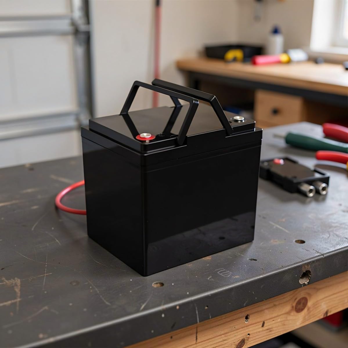 Batteriegehäuse aus Kunststoff für 12v Lithiummodule, Schwarz