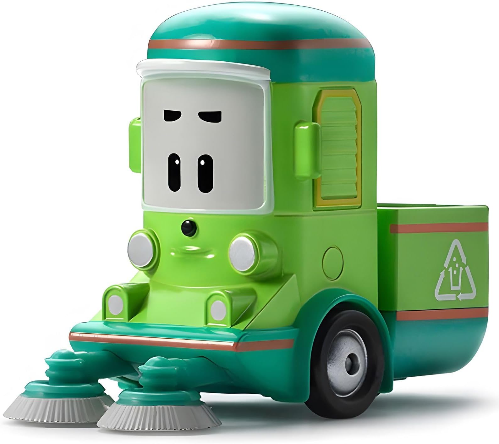 Cleany DIE-CAST Metal Toy Cars, Broomstown Sweeper Truck Toys, Mini Model Vehicle Party Birthday Gifts for Toddlers Age 1-5 Boys Girls