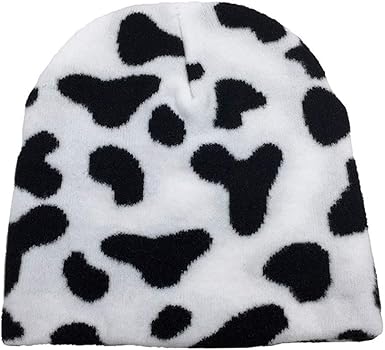 Cowprint beanie Clearance