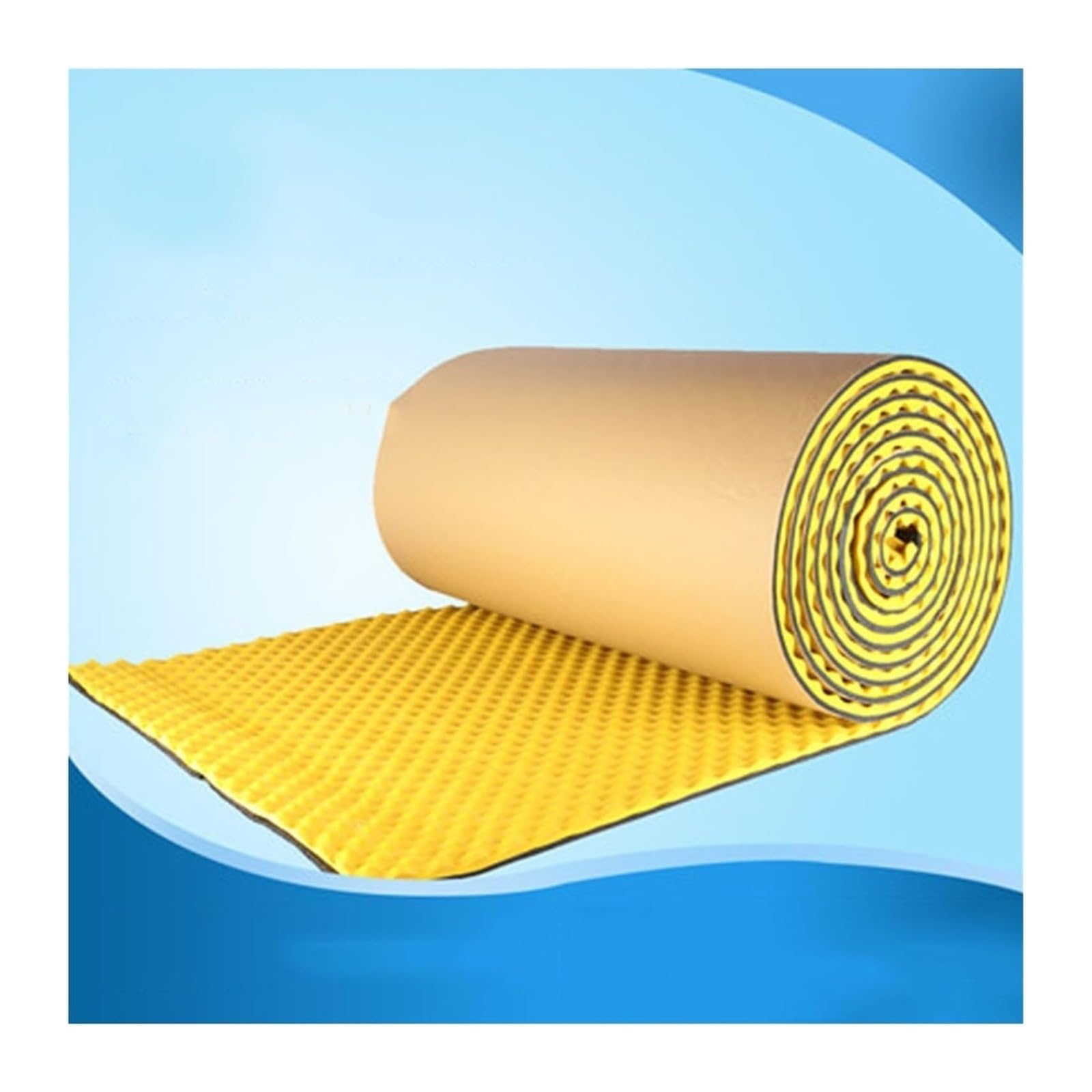 Panele akustyczne z pianki, pianka dźwiękochłonna o grubości 2 cm, samoprzylepne panele dźwiękochłonne do kina domowego w studiu,Yellow-1m