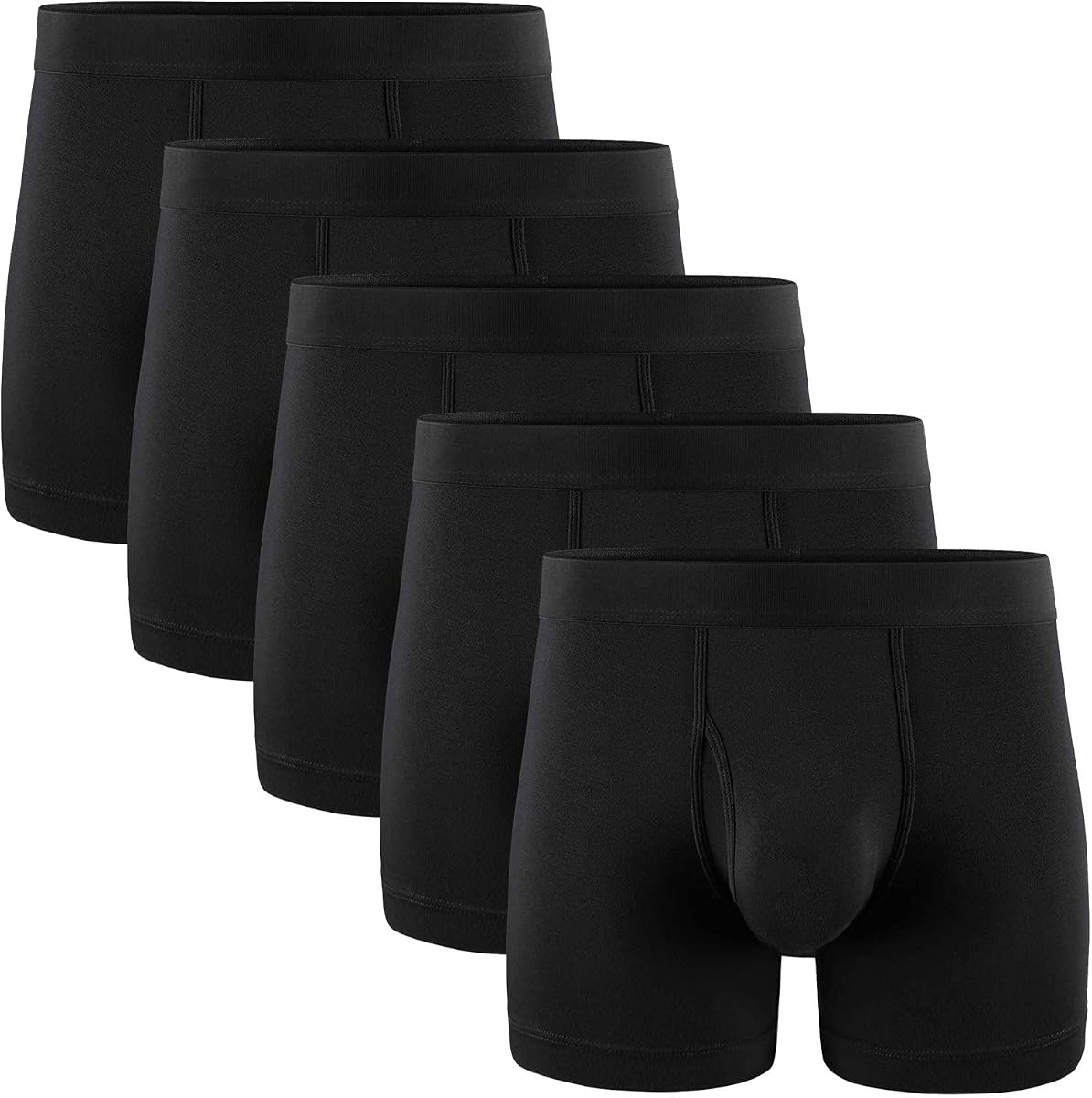 5Mayi Calzoncillos tipo bóxer para hombre, de algodón, regulares, largos, para hombre, ropa interior, paquete S M L XL XXL