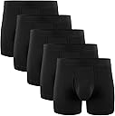 5Mayi Men's Underwear Boxer Briefs Cotton Regular Long Mens Boxer Briefs Underwear Men Pack S M L XL XXL