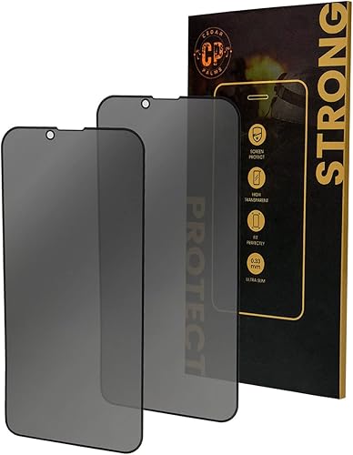 Cedar Palms Protector de pantalla de privacidad para iPhone 14iPhone 13iPhone 13 Pro 61 pulgadas paquete de 2 unidades de vidrio templado antiespía