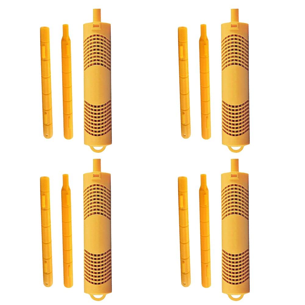 SPA Mineral Sticks for Hot Tub, Hot Tub Stick with 4 Months Lifetime Universal for Most Hot Tub & Pool, Spa Mineral Cartridge Keeps Spa Water Crystal Clear (Yellow, 4-Pack)