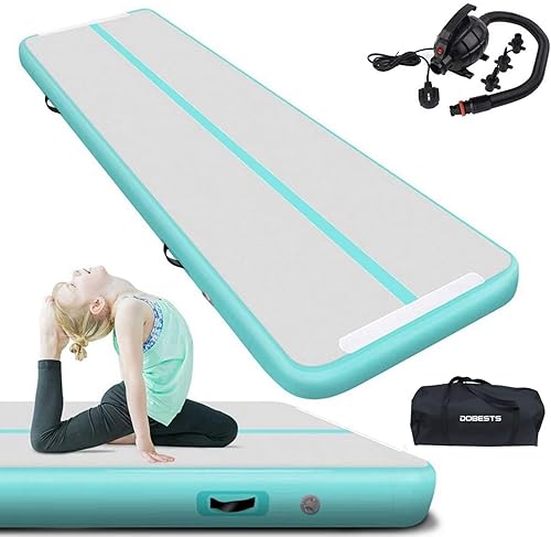 Air Tumbling Track Gymnastics Mat Inflatable 10ft 13ft 16ft 20ft Tumble Mats 48 Inch Thickness Air Roller Gymnastics Barrel Back Handspring