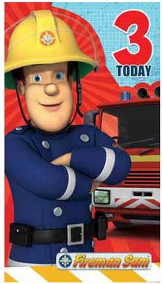 Fireman Sam 3 Today 3rd Birthday Card