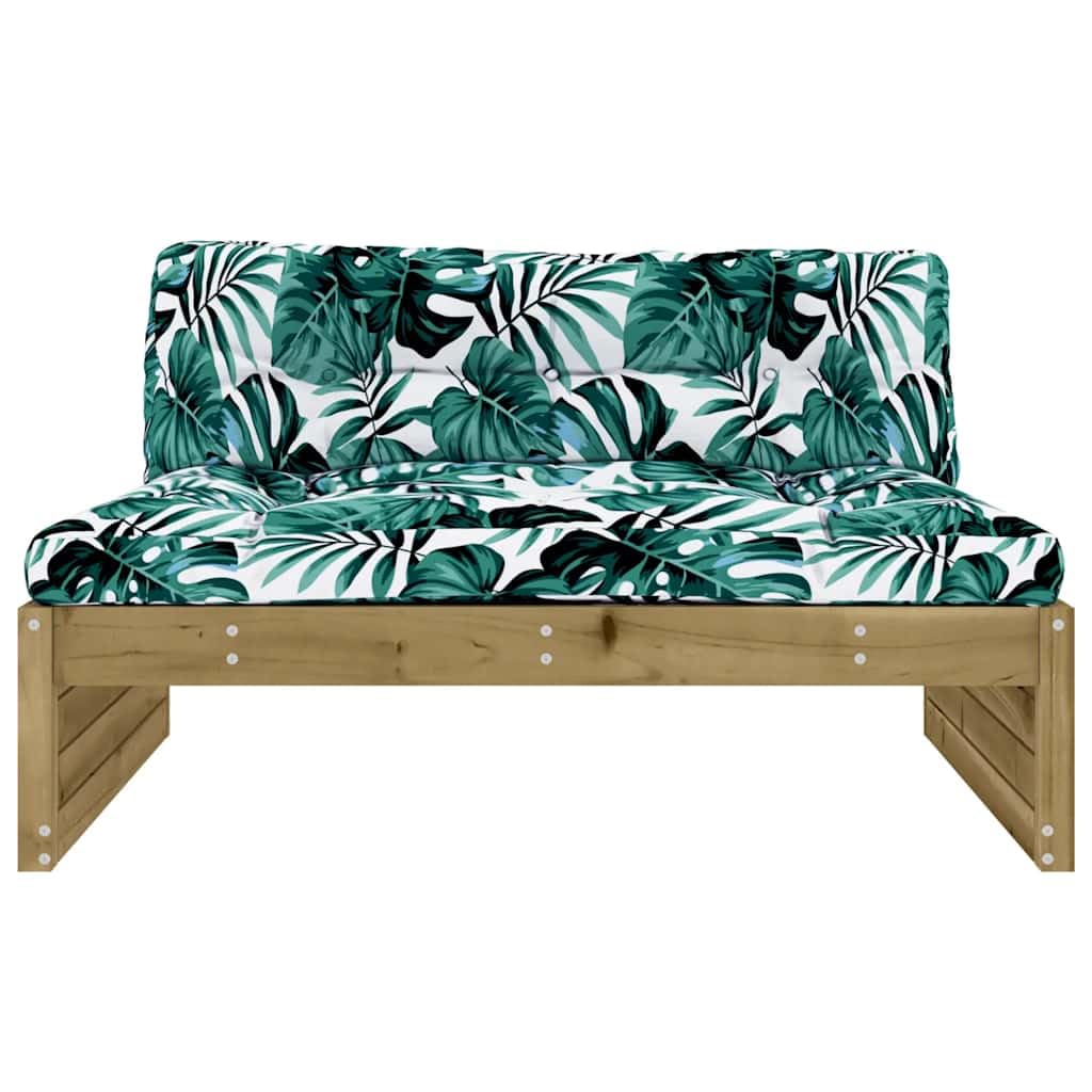 vidaXL Sofá Central Madera de Pino impregnada 120x80 cm, sofá intermedio, sofá de Exterior, sofá de Patio, sofá de jardín, sofá Modular