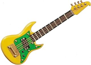 Melody Jane Dollhouse Electric Guitar S Type Yellow Miniature Music Room School Instrument