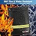 Fireproof Waterproof Money Document Bag - 2 Pack Safe Upgraded Zipper Bags, Fire & Water Resistant Storage Organizer Pouch for A4 A5 Documents Holder,File,Cash,Jewelry,Passport,Tablet,Laptop (Black)