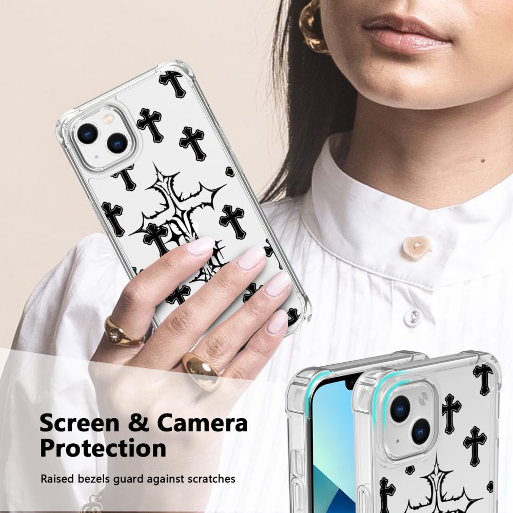 Amazon.com: FANXI Cross Phone Case Compatible with iPhone 16 15 14