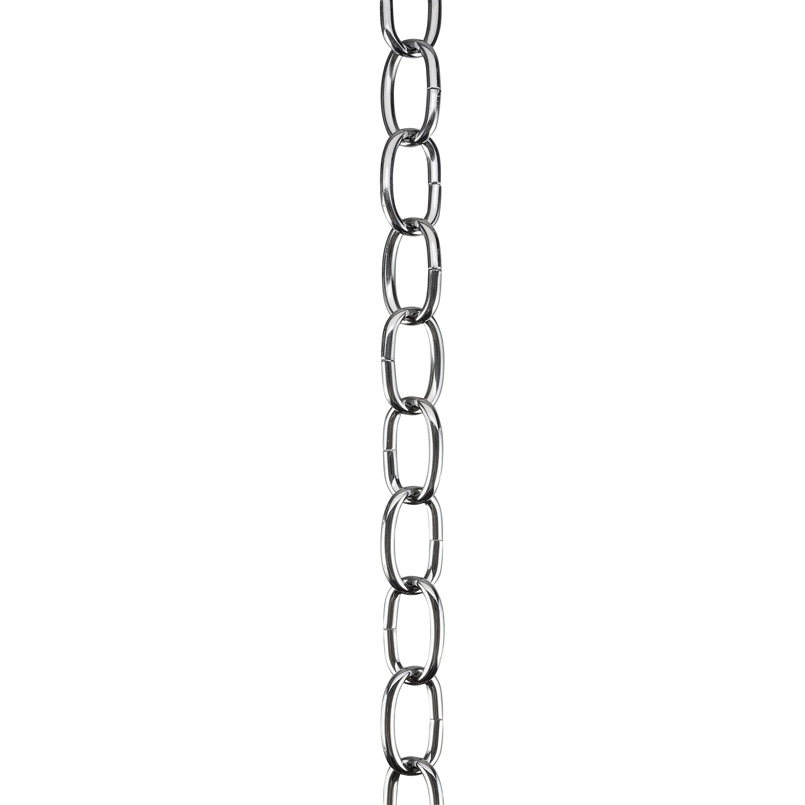 Aspen Creative 21110-71, Steel 10 Feet Heavy Duty Chain for Hanging Up Maximum Weight 40 Pounds-Lighting Fixture/Swag Light/Plant in Chrome. 11 Gauge.