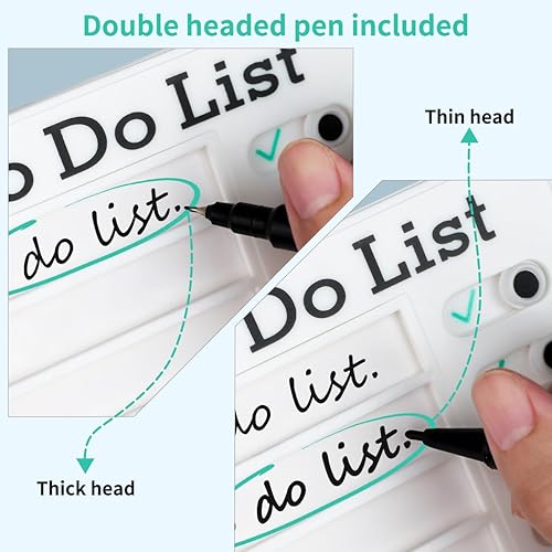 Miniatura 9 de Tabla de tareas de 2 piezas para niños, múltiples herramientas para niños, lista de verificación, tabla de verificación, calendario de rutina (Mis