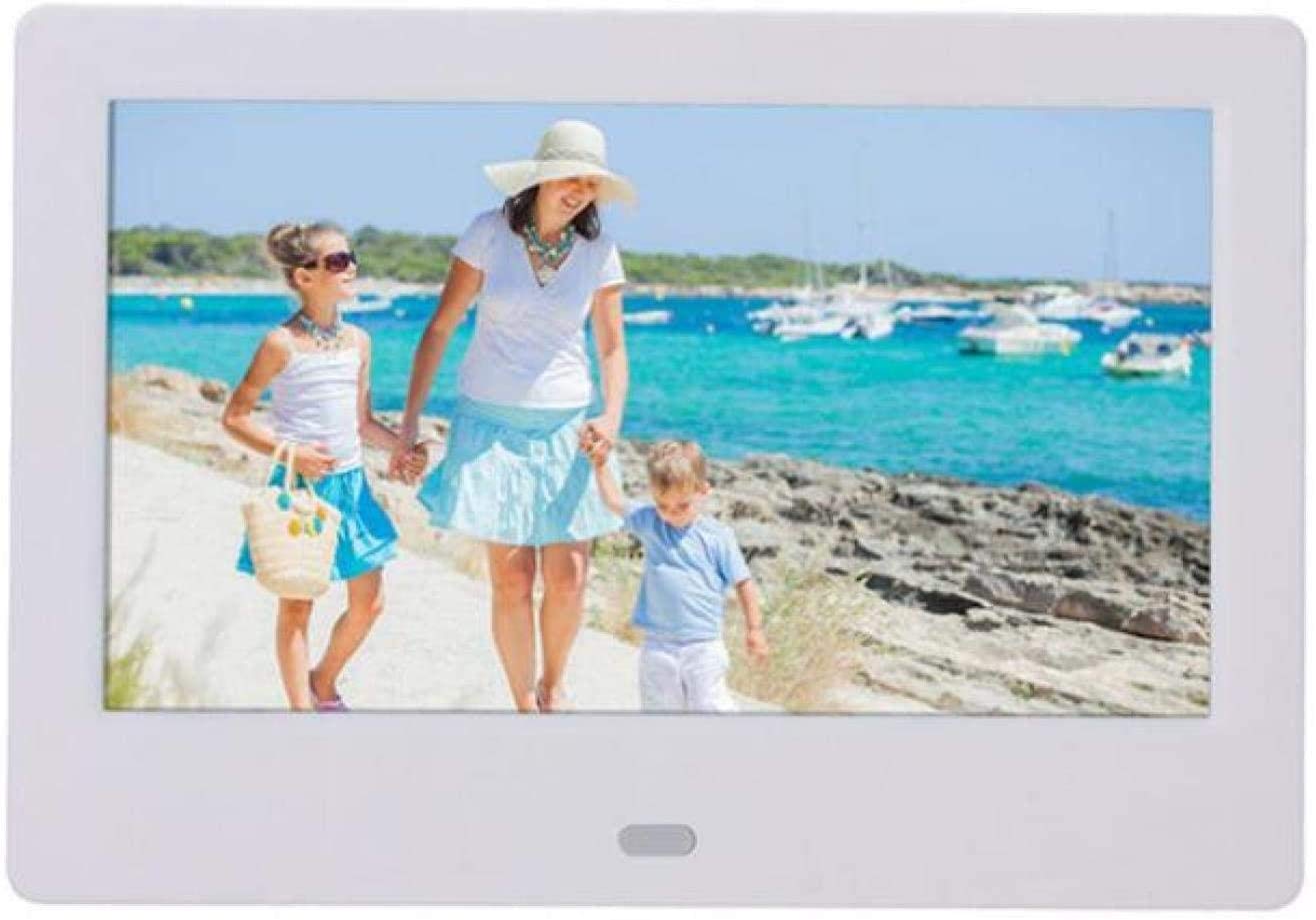 MYUYEE 8-Inch 1080P High-Definition Multifunctional Led Display Digital Photo Frame (White-8 Inches)