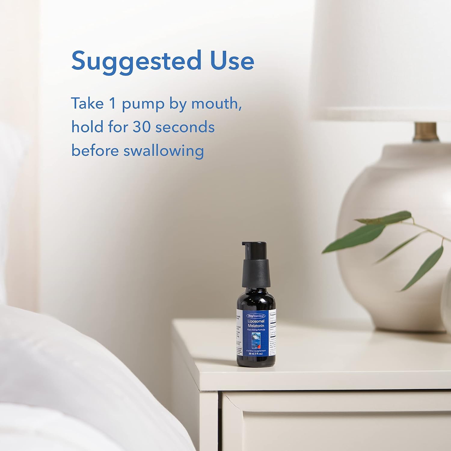 Allergy Research Group - Liposomal Melatonin - Fast-Acting, Adjustable Dose Liquid - 30 mL (1 fl oz)