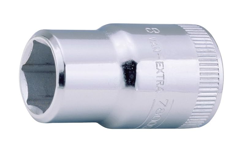 Bahco SB7800SM-9 Soquete Sextavado de 9 mm com Acionamento de 12,7 mm, Aço-Liga e Acabamento Polido, 1 Peça