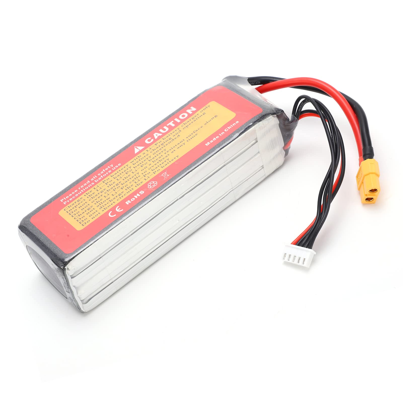 Cryfokt Batteria Lipo da 14,8 V 4500 MAh Batteria RC Durevole Ad Alte Prestazioni per Auto RC Barche Droni 135x42x35mm