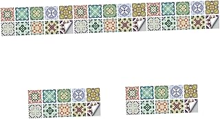 BESPORTBLE 50 Pçs Adesivo De Parede 3D Adesivos De Parede Moderno Decoração Para Casa Decoração Mexicana Para Casa Autoadesivo Backsplash Telhas Adesivo De Parede Backsplash Vinil Adesivos