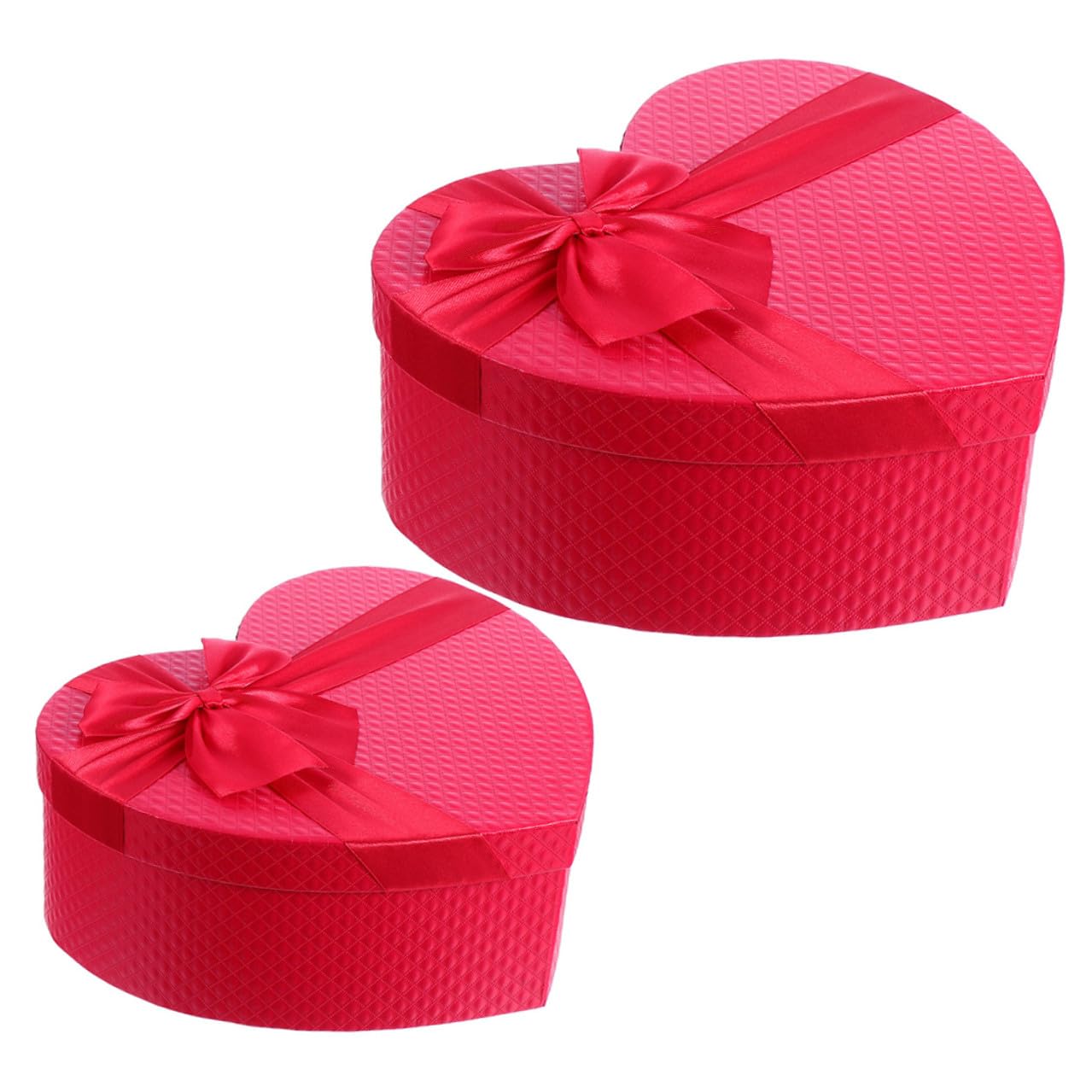 Artibetter Geschenkbox und Freier Innenraumdekoration mit Elegantem Design und Weihnachtsgeschenke 2 Stück aus Papier Herzförmige Rote für Geburtstags