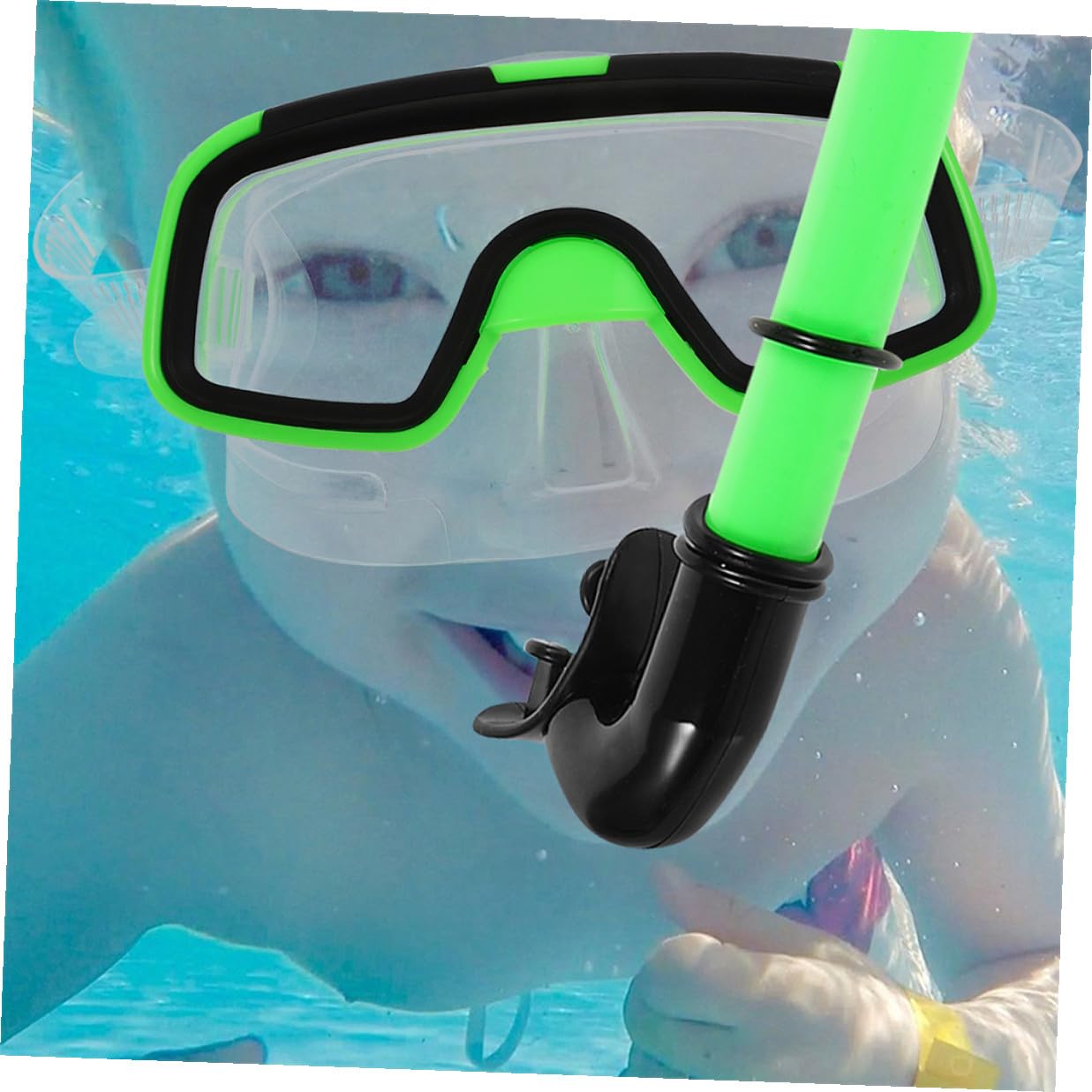 Zerodeko Gafas De Buceo para Snorkel Compacto y Ligero Aletas Cortas para Nadar para Principiantes Incluye Máscara De Snorkel y Equipo De Duradero
