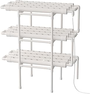 Hydrokulturanlagen 3 Schichten Hydroponisches Grow Kit 108 Pflanzenplätze, Hydroponische Gartenarbeit System, Erdlose Pflanzenanbau Systeme Erdlose Hydroponik Vegetable Hydroponic Growing System