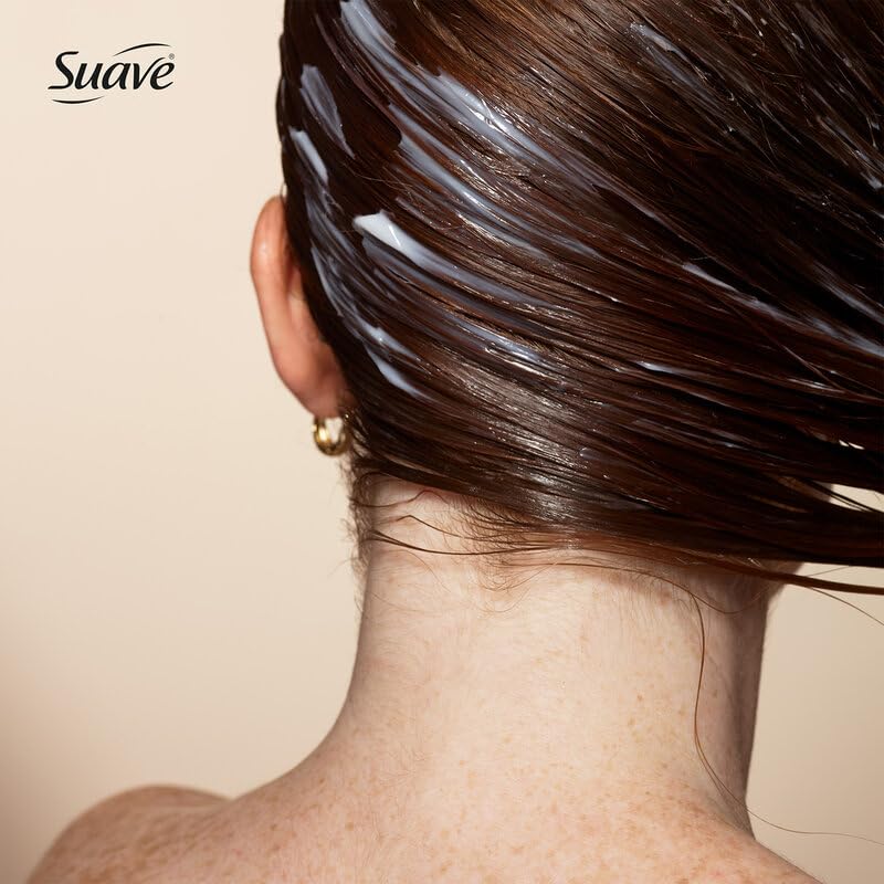 Suave Coconut Infusion Shampoo and Conditioner, Visible Damage Repair – Moisturizing Frizz Control Hair Products for Women & Men, 12.6 Oz Ea