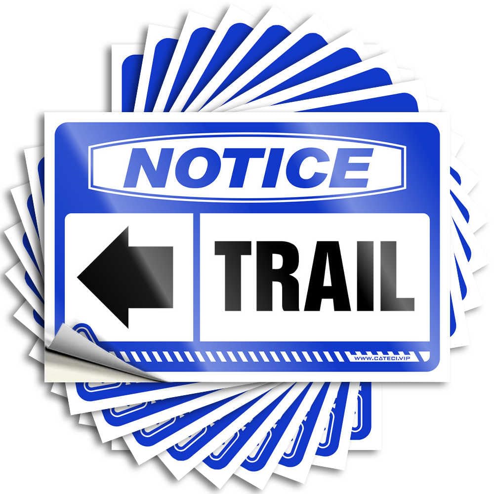 Quote Custom Funny Bar Decor Laptop Notice Trail [Left Arrow] - No Residue Decals for Comfort(12X18CM)