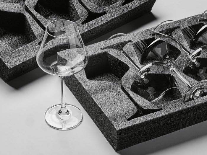 Bjorn Set de verres LAGOM 24 pièces – Service de verres en cristallin sans plomb, verres à eau, flûtes et verres à vin – Arts de la table élégants