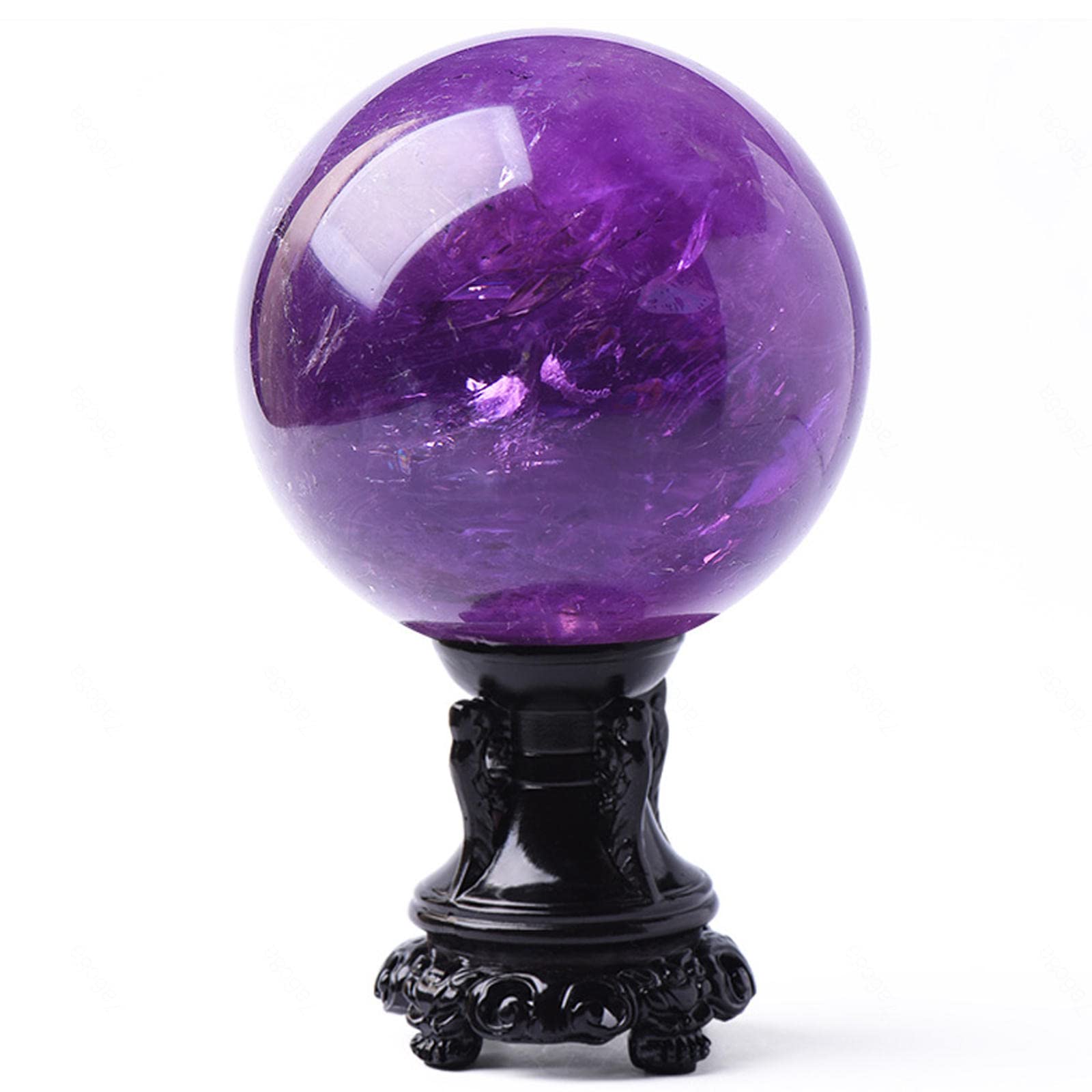 SHFTQXSLAT Home Decoration, Amethyst Crystal Sphere Purple Ball for Gifts, Stone, Ball-9cm