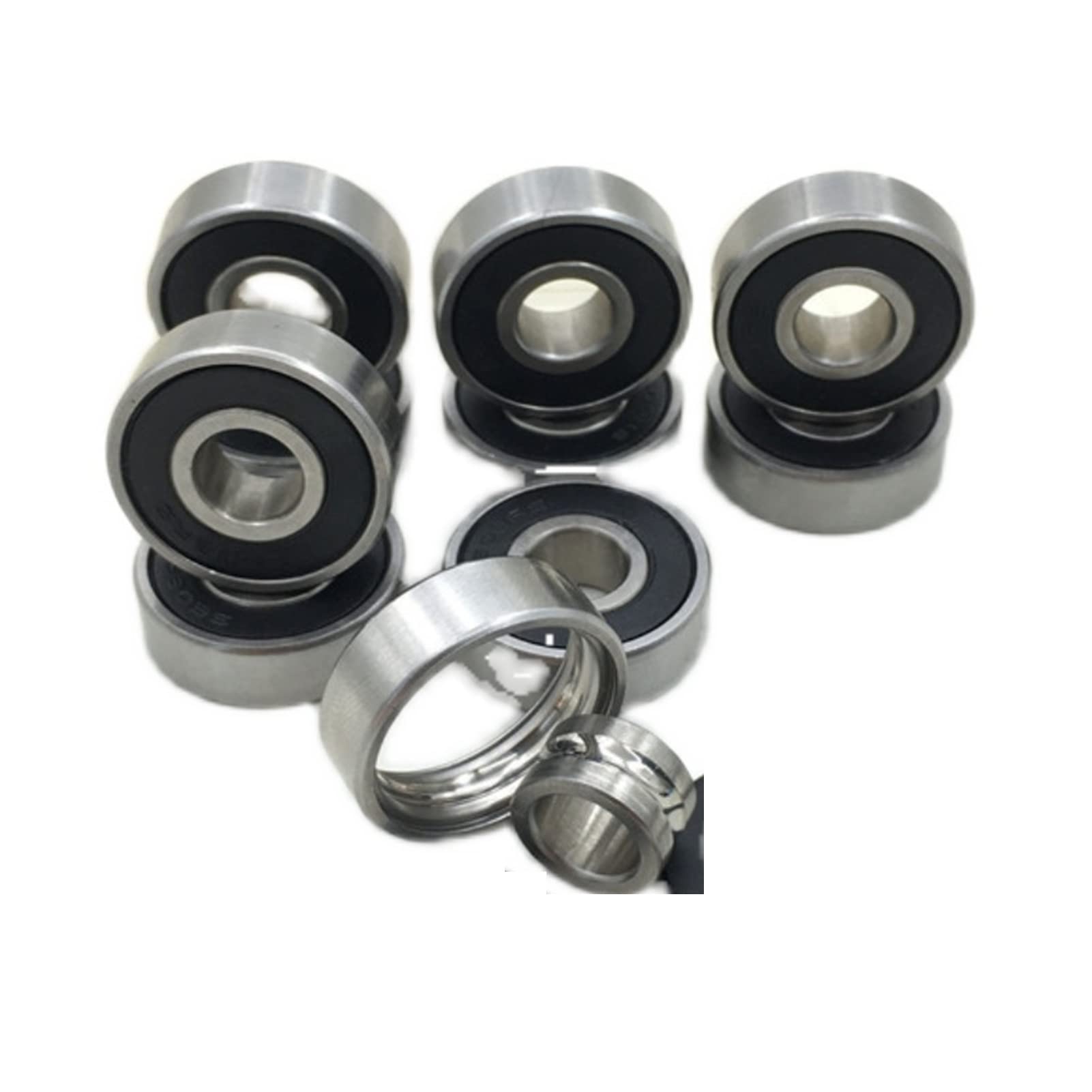 RFXOGTYFZ 8pcs 608 Bearing Speed Inline Skates Wheels Ceramic 608zz Skateboard Parts Longboard Skate Bearings