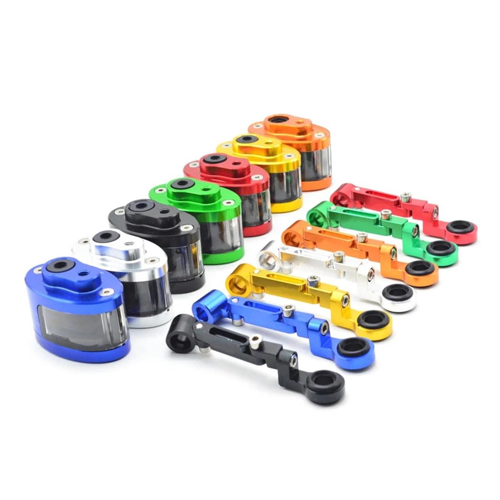 Motorrad Ölbecher Für KA&WASAKI Zzr 600 Vn800 636 Für 650 Vn900 Für Ninja 400 Z1000 2008 Z750 Motorrad-Bremsflüssigkeitsbehälter, Kupplungsölbecher(Grün)
