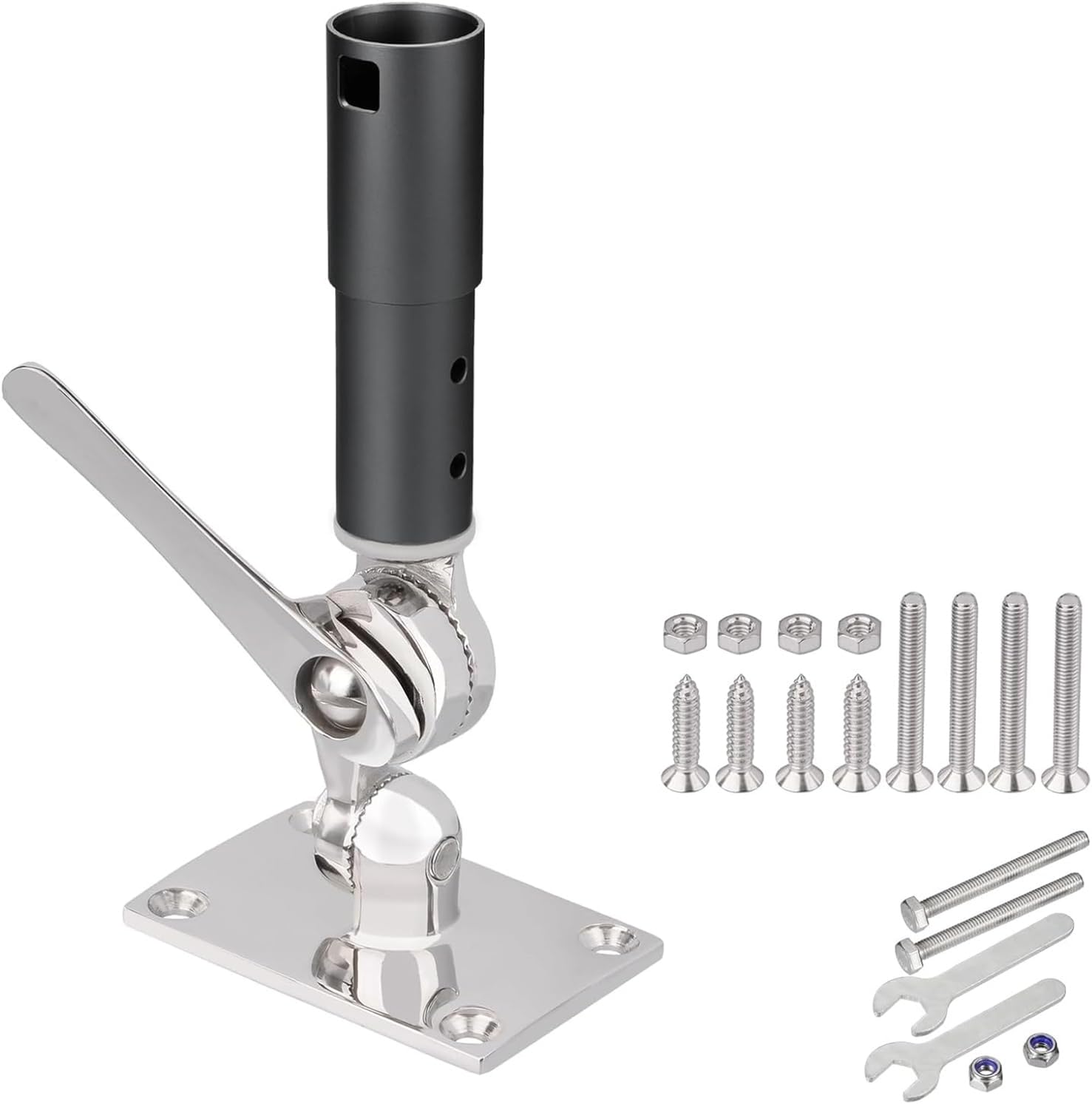 サテライトディッシュマウントアクセサリー用ネジ付きマウント調節可能なベースマウント