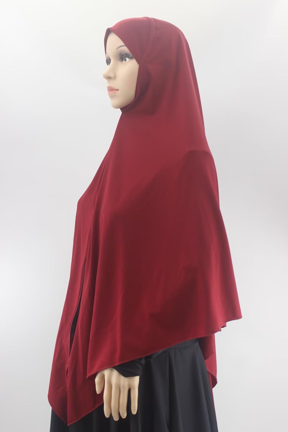 Zippered Instant Hijab for Women, Muslim Prayer Scarf, Long Scarves, Islamic Khimar Ramadan Head Scarf for Girls - Image 5